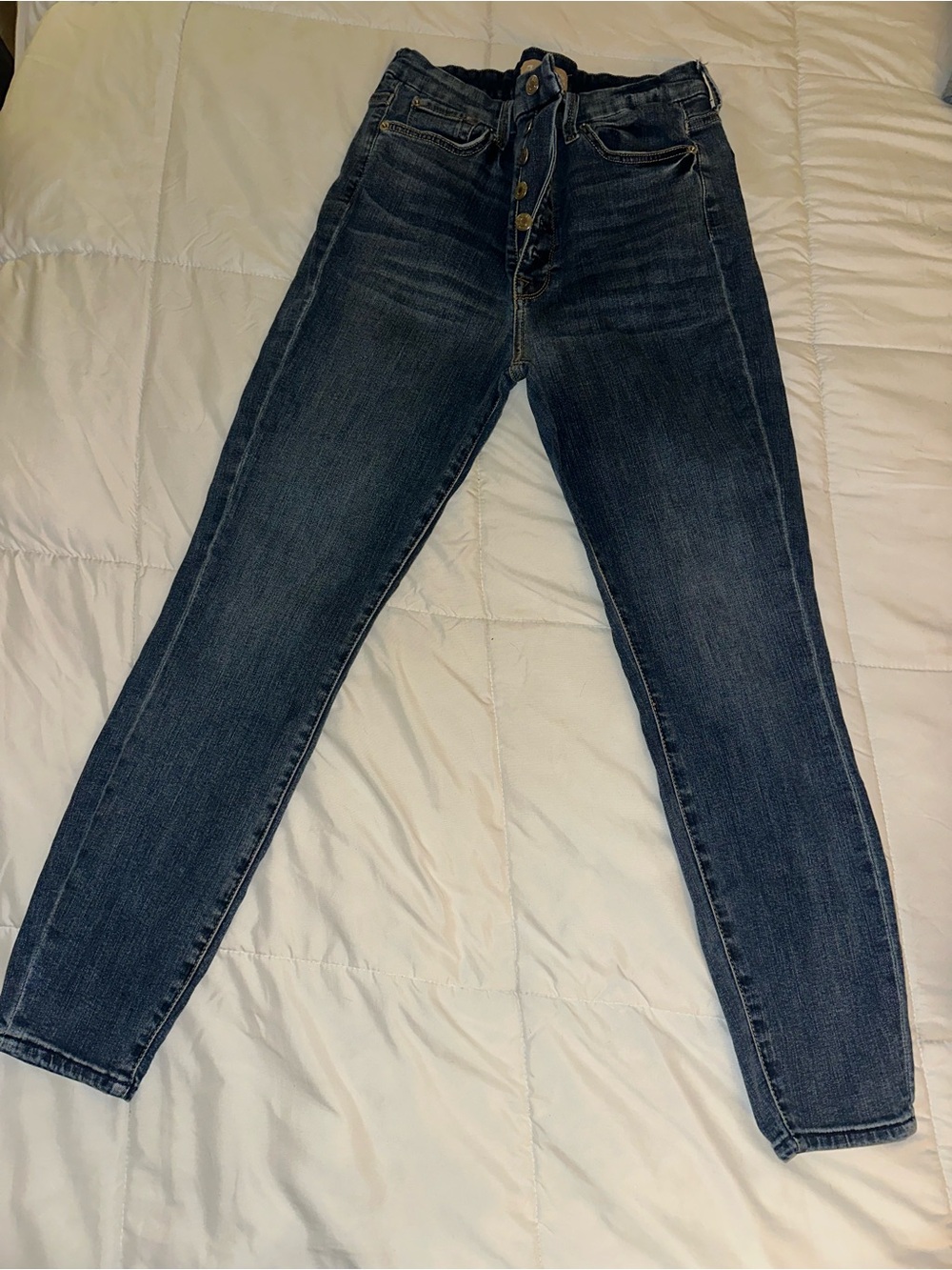 7 For All Mankind Skinny Jeans in Dark Indigo Wash